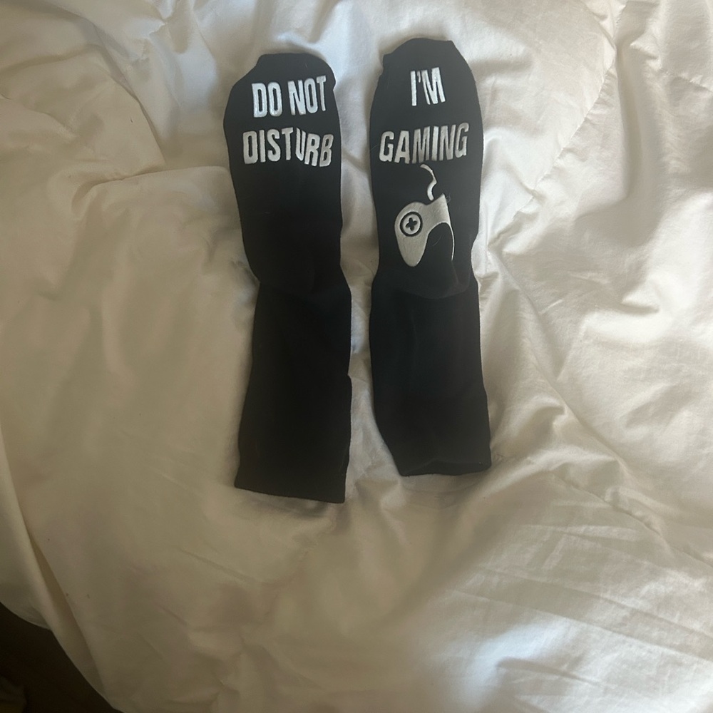 Black Gaming Casual Socks